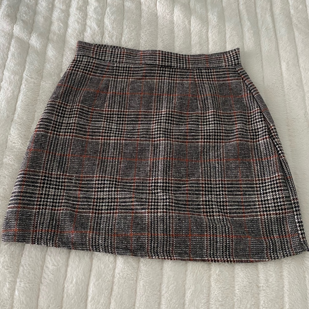 Plaid Shein Skirt 🤎